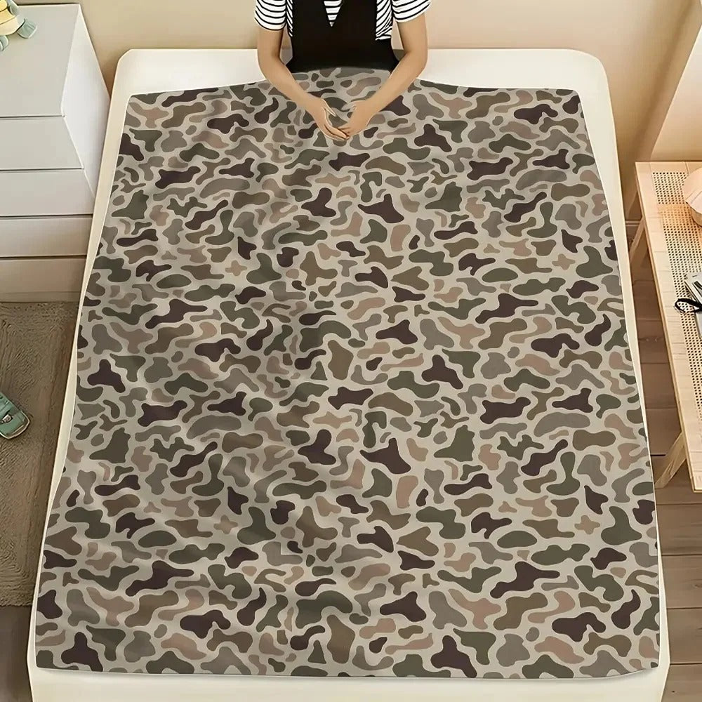 Retro Digital Camo Blanket