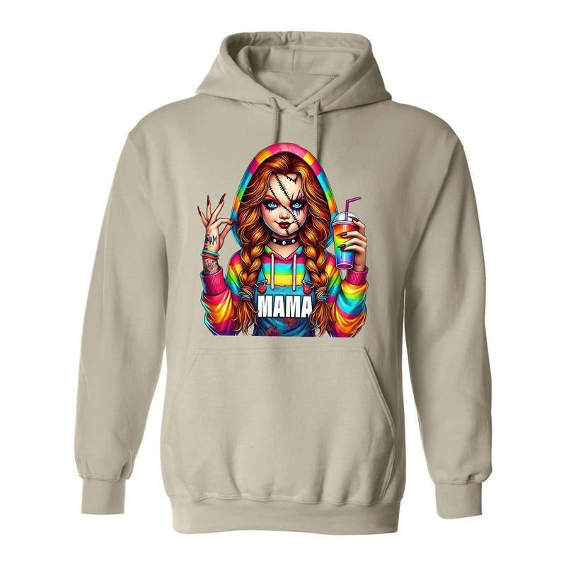 Spooky Mama Halloween Cool Mom Gift Graphic T-Shirt / Sweatshirt / Hoodie