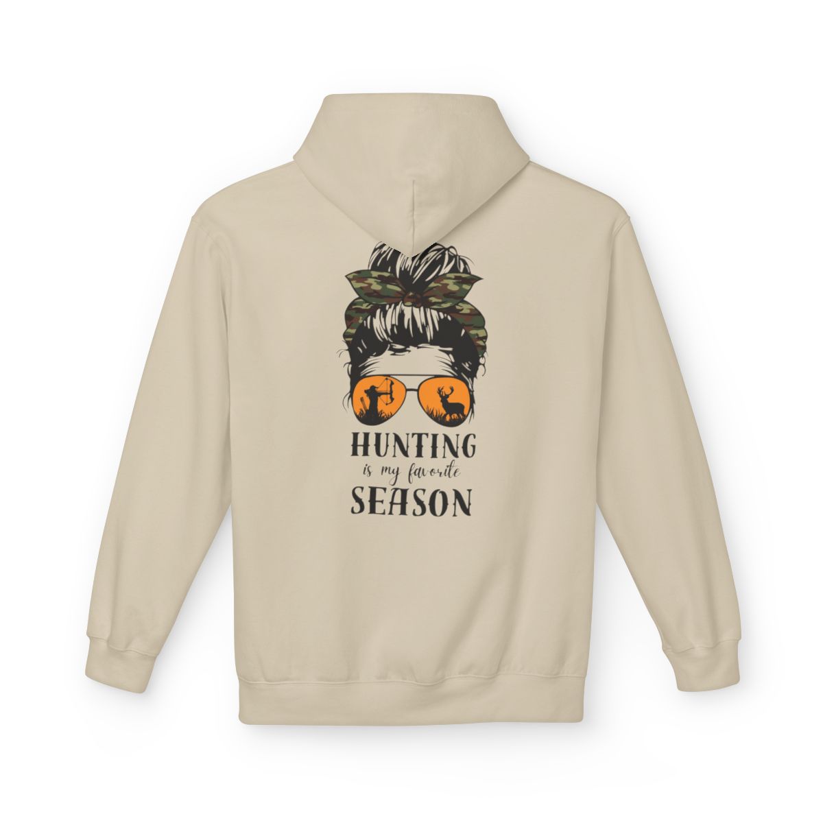 Hunting Season Woman Hunter Camo Outdoor Lifestyle Graphic T-Shirt / Sweatshirt / Hoodie