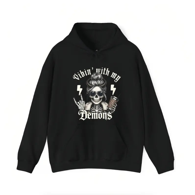 Vibin With My Demons Gothic Skeleton Dark Humor Graphic T-Shirt / Sweatshirt / Hoodie