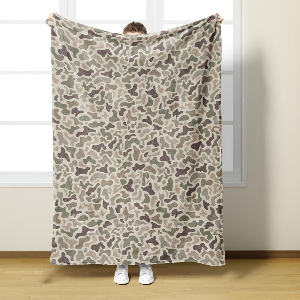 Retro Digital Camo Blanket