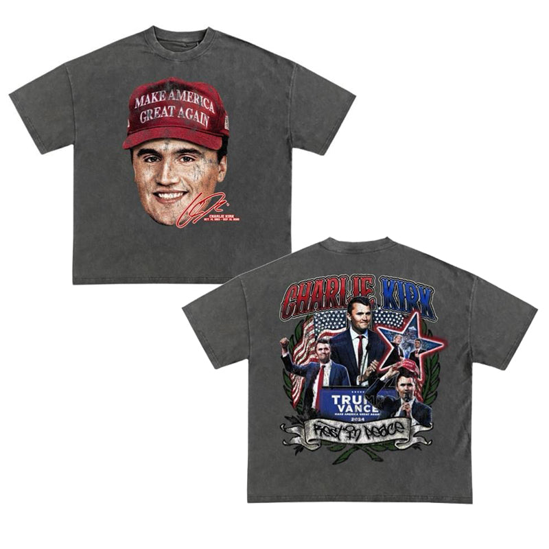 Charlie Kirk Memorial Vintage T-Shirt / Sweatshirt / Hoodie